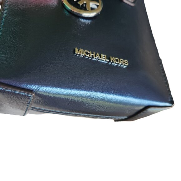 Mercer Extra-Small Patent Crossbody Bag Metallic Teal Blue - Picture 10 of 16